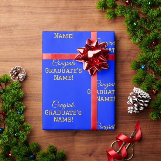 Personalisierte Glückwunsch Graduate Name! Großdru Geschenkpapier (Feiertagsgeschenk)