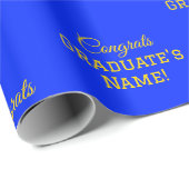 Personalisierte Glückwunsch Graduate Name! Großdru Geschenkpapier (Rolleneckpunkt)