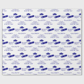 Personalisierte Glückwunsch Graduierung Cap Diplom Geschenkpapier (Flach)