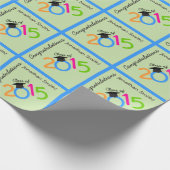 Personalisierte Glückwunsch-Klasse von 2015 Geschenkpapier (Ecke)