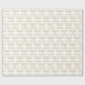 Personalisierte Glückwunsch Name! auf Luxor Gold W Geschenkpapier (Flach)