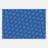 Personalisierte Glückwunsch Retiree! Blau auf Silb Geschenkpapier Set (Vorderseite 2)