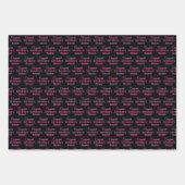 Personalisierte Glückwunsch Retiree! Heiß rosa auf Geschenkpapier Set (Vorderseite 3)