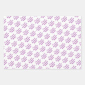 Personalisierte Glückwunsch Retiree! Lila weiß Geschenkpapier Set (Vorderseite 2)