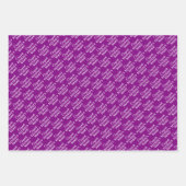 Personalisierte Glückwunsch Retiree! Lila weiß Geschenkpapier Set (Vorderseite)