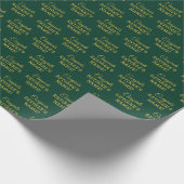 Personalisierte Glückwunsch Retiree! Metal Gold au Geschenkpapier (Ecke)