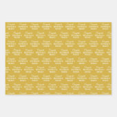 Personalisierte Glückwunsch Retiree! Metall Gold u Geschenkpapier Set (Vorderseite 3)