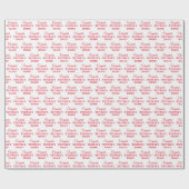 Personalisierte Glückwunsch Retiree! Red on White Geschenkpapier (Flach)