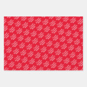 Personalisierte Glückwunsch Retiree! Red on White Geschenkpapier Set (Vorderseite 2)