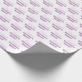 Personalisierte Glückwunsch Retiree! Silber Lila W Geschenkpapier (Ecke)