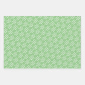 Personalisierte Glückwunsch Retiree! Weiß auf Sage Geschenkpapier Set (Vorderseite)