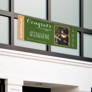 Personalisierte Glückwunsch zu unserem Grad   Wald Banner