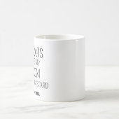 Personalisierte Glückwünsche dafür, dass du mein b Kaffeetasse (Mittel)