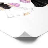 personalisierte Glückwünsche, Hochschulabsolvent Poster (Ecke)