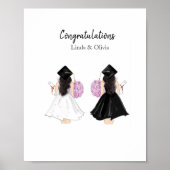 personalisierte Glückwünsche, Hochschulabsolvent Poster (Vorne)