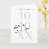 Personalisierte Glückwünsche Hochzeit oder Verlobu Karte (Gelbe Blume)