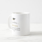 Personalisierte Glückwünsche zum Abschluss 2026  Kaffeetasse (Vorderseite Links)