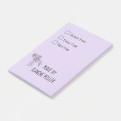 Personalisierte glutenfreie, milchfreie Nut Post-it Klebezettel (angewinkelt)