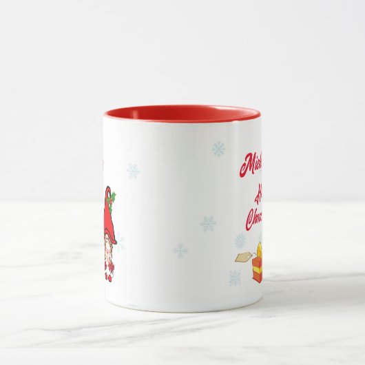 Personalisierte Gnome Girl Hot Chocolate Tasse (Zentrum)