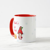 Personalisierte Gnome Girl Hot Chocolate Tasse (Vorderseite Links)