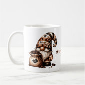Personalisierte Gnome-Kaffee-Tasse Kaffeetasse (Links)