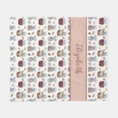 Personalisierte Gnomes Backkuchen Donuts Trendy Fleecedecke (Vorderseite (Horizontal))
