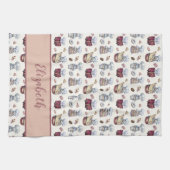 Personalisierte Gnomes Backkuchen Donuts Trendy Geschirrtuch (Horizontal)