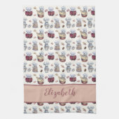 Personalisierte Gnomes Backkuchen Donuts Trendy Geschirrtuch (Vertikal)