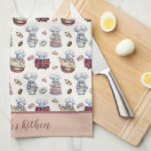 Personalisierte Gnomes Backkuchen Donuts Trendy Geschirrtuch (Viertel Falte)