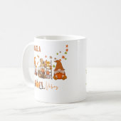 Personalisierte Gnomes Fall Vibes Kaffeetasse (Vorderseite Links)