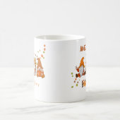 Personalisierte Gnomes Fall Vibes Kaffeetasse (Mittel)