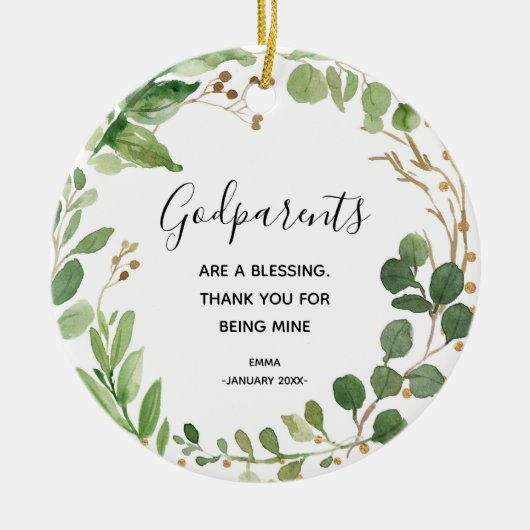 Personalisierte Godelterner Weihnachtsschmuck (Vorne)