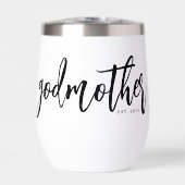Personalisierte Godmutter Brush Script Typografie (Vorderseite)