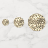 Personalisierte Gold 50-Jubiläumsrunde Konfetti (Vorderseiten)