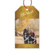 Personalisierte Gold gesegnete Weihnachtsgeschenke