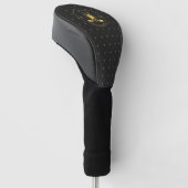 Personalisierte Gold-Golfklubs Golf Headcover (angewinkelt)