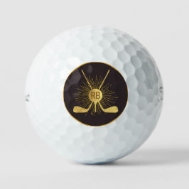 Personalisierte Gold-Golfklubs Golfball