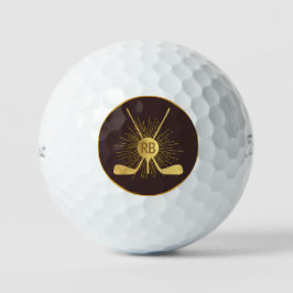 Personalisierte Gold-Golfklubs Golfball