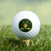 Personalisierte Gold-Golfklubs Golfball (Insitu T-Shirt)
