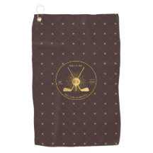 Personalisierte Gold-Golfklubs