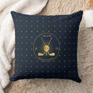 Personalisierte Gold-Golfklubs Kissen