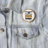 Personalisierte Gold-Klasse-2026-Abschlussfeier Button (Beispiel)
