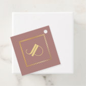 Personalisierte Gold Monogram Rose Gold-Vorlage Geschenkanhänger (Beispiel)