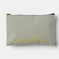 Personalisierte Gold-Namen-Make-up-Tasche: Canvas