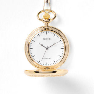 Personalisierte Gold Pocket Watch Armbanduhr