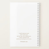 Personalisierte Gold Script Calligrafy Bible-Studi Notizblock (Rückseite)