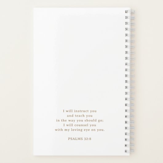 Personalisierte Gold Script Calligrafy Bible-Studi Notizblock (Rückseite)