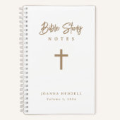 Personalisierte Gold Script Calligrafy Bible-Studi Notizblock (Vorderseite)