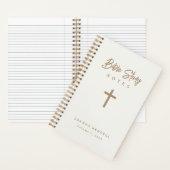 Personalisierte Gold Script Calligrafy Bible-Studi Notizblock (Innen)