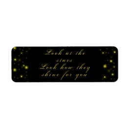 Personalisierte Gold- und Glitzern-Sterne in Schwa